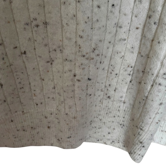 Madewell Women’s Donegal Bowden Wool Blend Cream Elevated Henley Sweater Size S - Picture 7 of 12